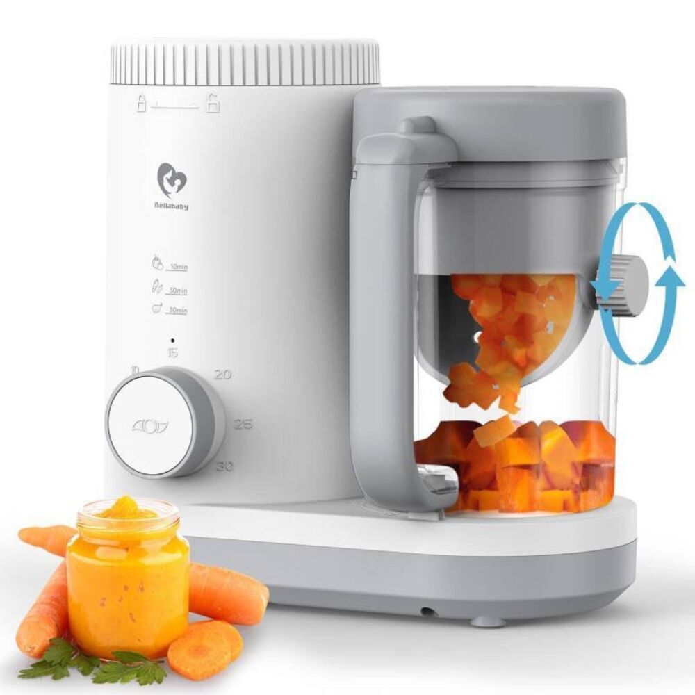 Baby Food Puree Maker | Steamer & Blender Combo with Reversible Steam Basket